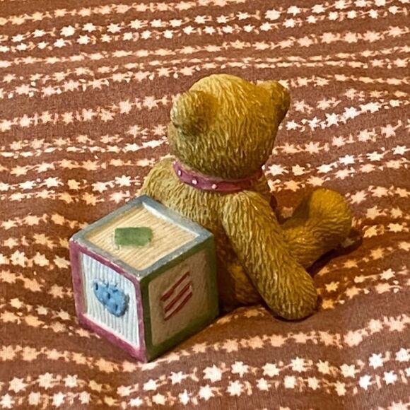 Vintage 1995 Priscilla Hillman 4 Alphabet Bear Cherished Teddies - Picture 3 of 5